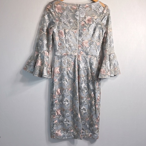 Eliza J Floral Embroidered Sheath Dress size 4 - Picture 8 of 12